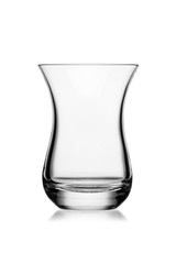 Empty glass isolated on a white background