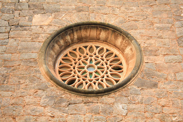 The village of Valldemossa with the parish church of sant bartomeu, Mallorca, Spain
