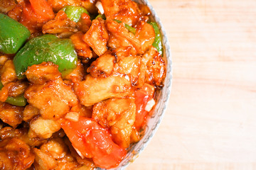 Braised eggplant，Chinese food.