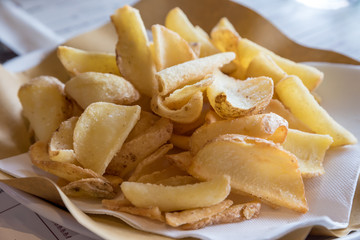 Handmade fried potatoes