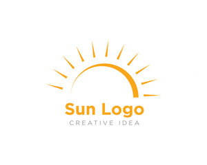 Sun Logo Icon Design Vector