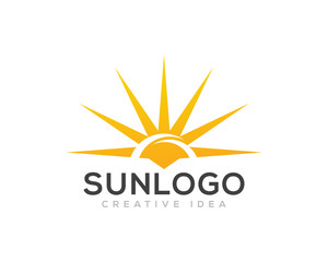Fototapeta na wymiar Sun Logo Icon Design Vector