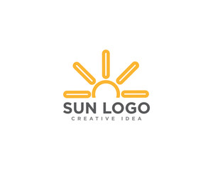 Sun Logo Icon Design Vector