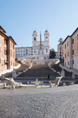 Piazza di Spagna without people