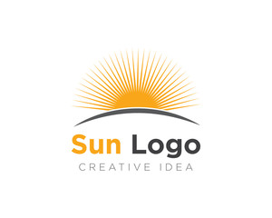 Sun Logo Icon Design Vector