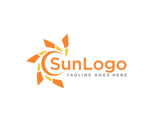 Sun Logo Icon Design Vector