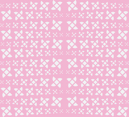 Modern Linear Geometric Seamless Pattern. Shuriken Concept Pastel Color