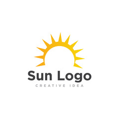 Sun Logo Icon Design Vector