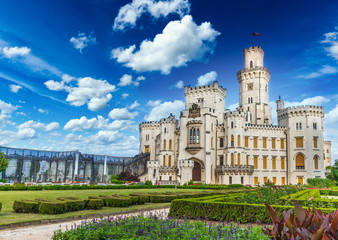 Fototapeta premium Hluboka nad Vltavou Castle in Czech Republic