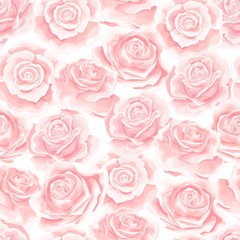 Cream Pink Rose flower Seamless pattern background texture for printing textile