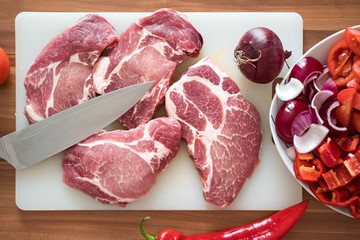 Fleisch, Gemüse, Spieße, kochen, grillen, vorbereiten