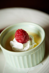 ice cream with fresh berries