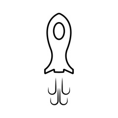 Obraz premium Rocket icon