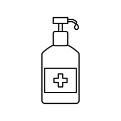 Hand sanitizer pump bottle, washing gel, alcohol gel	