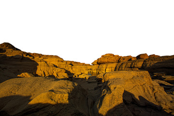 Big rock, isolated on the white background 