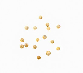 white pepper isolated on a white background(top view)
