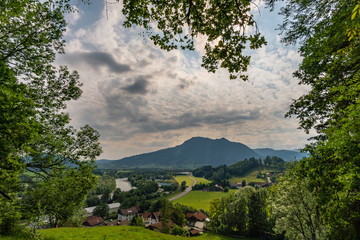 Sunrise hike at Immenstadt in Allgau to the summit of Mittag