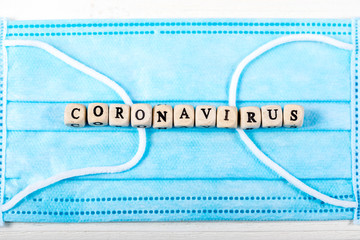 Coronavirus covid-19 objects concept.