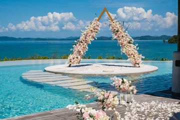 Arch for a wedding ceremony - Powered by Adobe