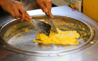 Fried Mango and Banana Ice Cream