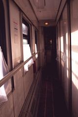corridor in train