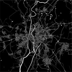 map of the city of Sevilla, Spain