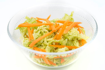 Coleslaw salad, coleslaw and carrot