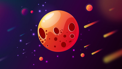 moon star vector comet poster © pog2011