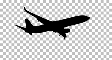 Passenger airplane or Aircraft in isolated background with clipping path or cut out