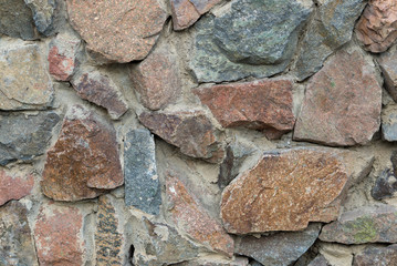 chipped stone wall
