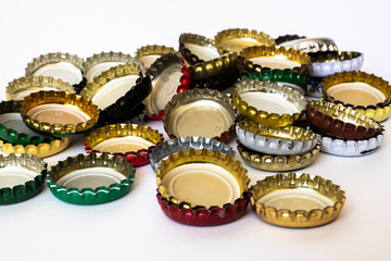 metal caps for beer and other drinks