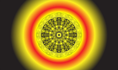 illustration vector graphic of abstract background. Circular ornament design element. Modern Decorative floral color mandala