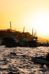 Fototapeta premium 夕方の漁港