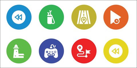 Modern Simple Set of forward Vector filled Icons