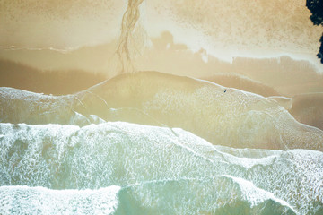Beach from birds-eye-view