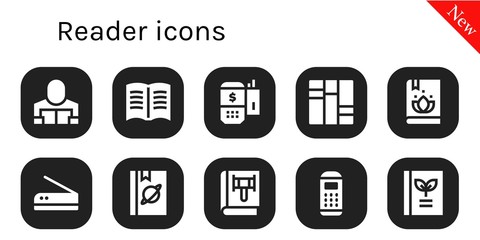 reader icon set
