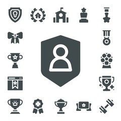 Modern Simple Set of award Vector filled Icons