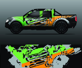 truck decal graphic wrap vector, abstract background