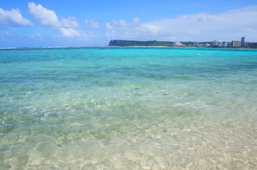 the beautiful beach in guam