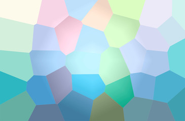 Abstract illustration of blue, green, yellow and red Giant Hexagon background