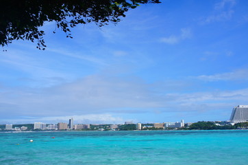 the beautiful beach in guam