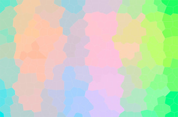 Abstract illustration of blue, green, yellow Little Hexagon background