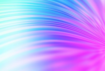 Light Pink, Blue vector glossy abstract layout.