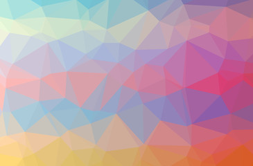 Illustration of abstract Pink, Yellow horizontal low poly background. Beautiful polygon design pattern.