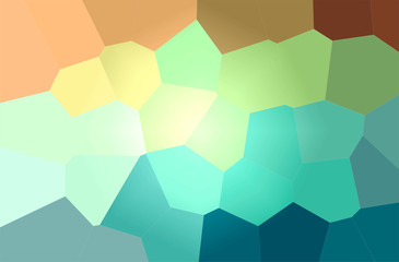 Abstract illustration of green, yellow Giant Hexagon background