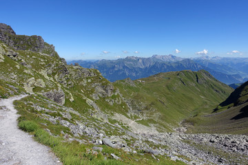 randonnée en montagne  -Suisse
