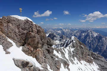 Naklejka na ściany i meble Au sommet du Zugspitze 