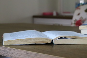 open book and glasses