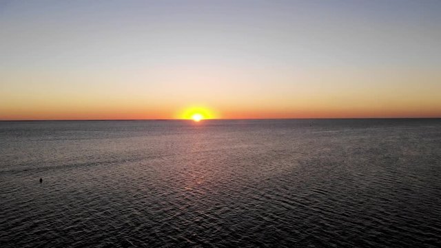 Aerial drone footage of the western part of New Caledonia. The bay of Po&eacute;, The great blue lagoon. Typical houses for tourists in a luxury resort.