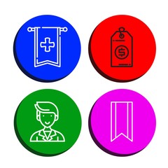 bookmark icon set